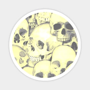 Tiling Desert Yellow Skull Pattern - Sand and Dust Magnet